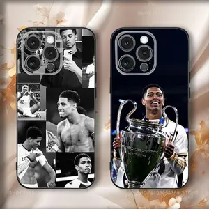 Football J-Jude B-Bellinghams Phone Case For iPhone 17,16,15,14,13,12,11,Pro,Max,Plus,Air,X,XS,Soft Black Funda