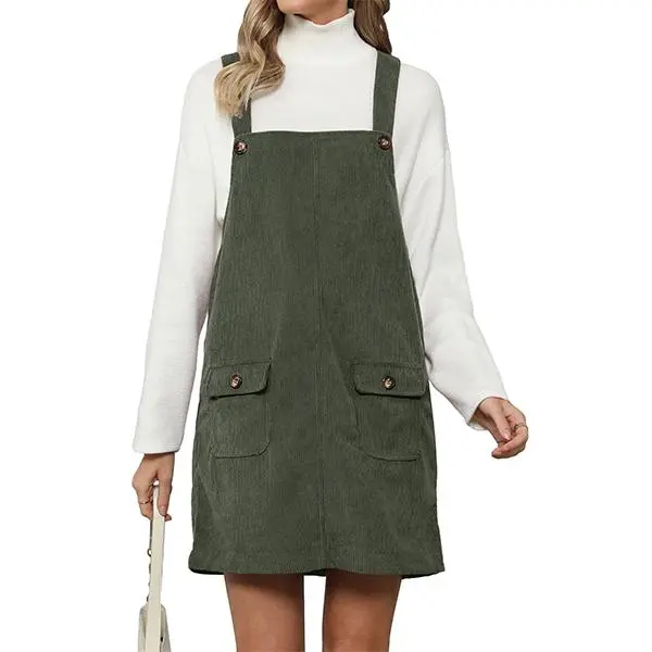 black overalls dress outfit - TikTok Shop