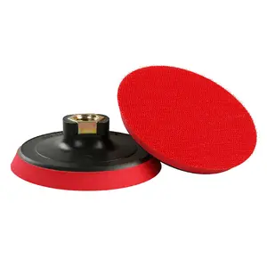 4 Inch Professional Backing Plate - 5/8"-11 Thread Hook & Loop Pad Holder for Angle Grinders Polishing Disc Adapter for Automotive Detailing, Metal Finishing & Stone Restoration