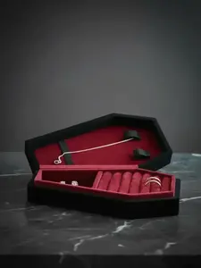 Velvet Design Jewelry Storage Box, Solid Color Jewelry Organizer, Portable Jewelry Display Box, Fashion Accessories for Women & Men, Jewelry Boxes