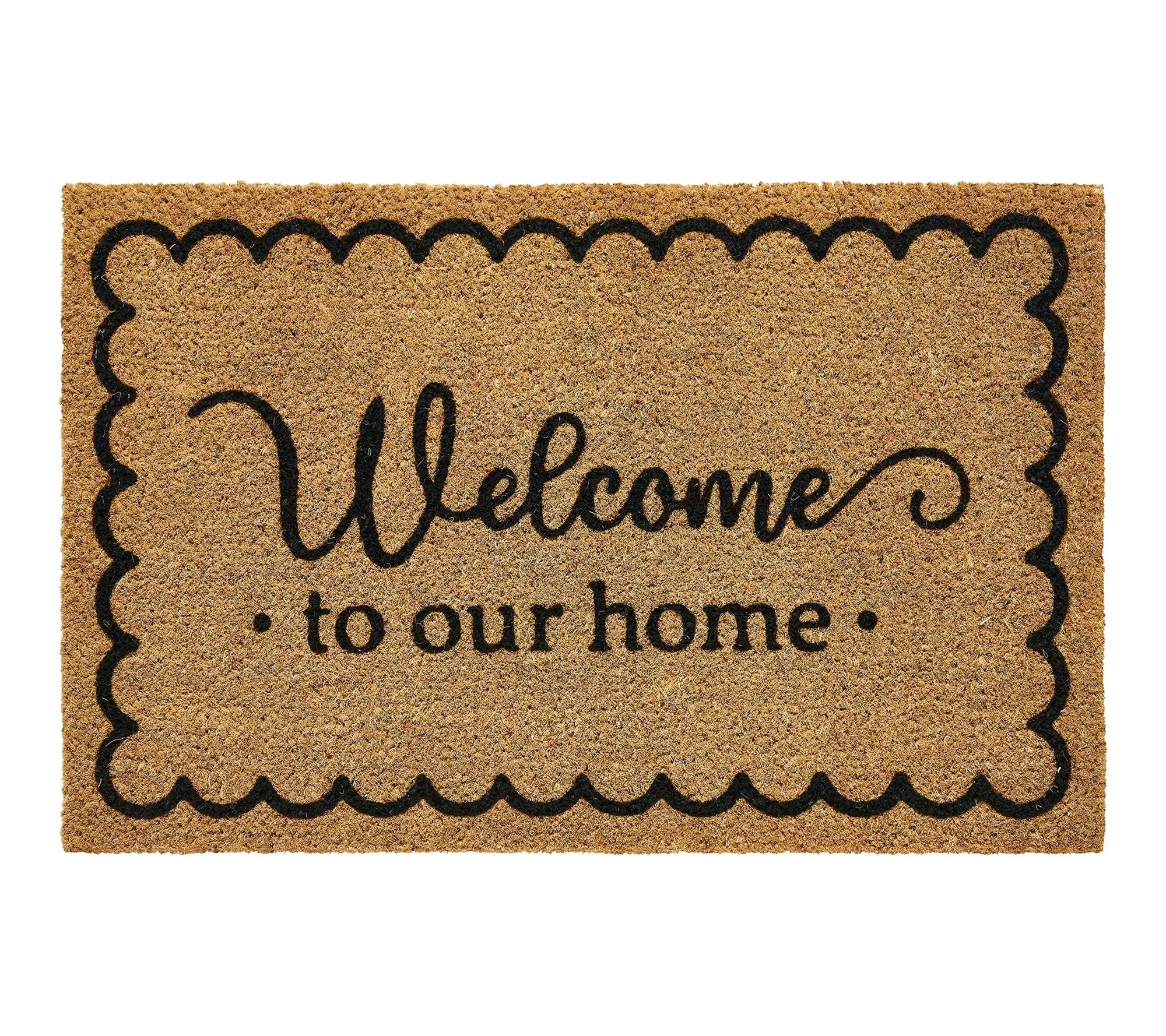 VCNY Home Welcome to Our Home Coir Doormat, 18" x 30" VCNY Home Welcome to Our Home Coir Doormat, 18" x 30"