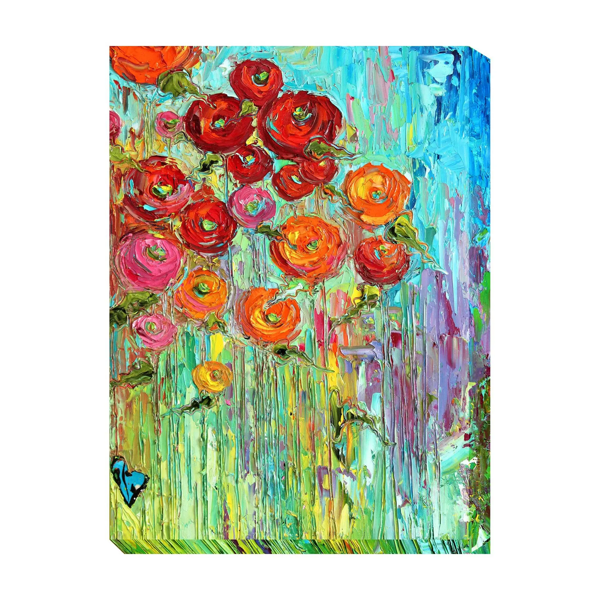 West of the Wind Outdoor Canvas Art Poppies 30x 40
