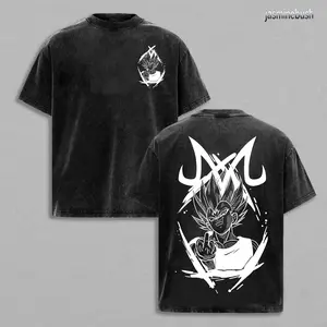 DBZ Majin Vegeta Unisex Summer outfits men streetwear 80s 90s graphic tees cotton Anime tank tops men gifts,funny graphic tee, men’s trendy t-shirts