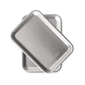 Nordic Ware Set of 2 Burger Trays | Aluminum Serving Trays for Burgers, Fries & Snacks | Oven Safe