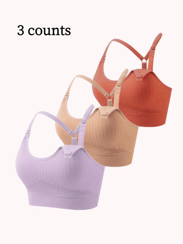 Maternity Solid Color Breathable Removable Chest Pad Wireless Nursing Bra, Soft Supportive Maternity Bra, Maternity Lingerie for All Seasons, Pregnancy Maternity Bra Maternity Solid Color Breathable Removable Chest Pad Wireless Nursing Bra, Soft Supportive Maternity Bra, Maternity Lingerie for All Seasons, Pregnancy Maternity Bra