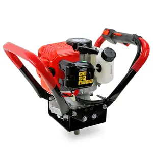 XtremepowerUS 2.3HP Auger Digger 55CC Post Hole Digger V-Type Auger Machine Gas Powered