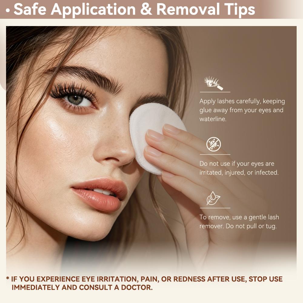 MaxComfi BREEZE DIY Eyelash Extensions Set, Ad-Exclusive Breeze Ghost Lashes Vibe, Waterproof, Super Soft & Thin Band, Long-Lasting Natural Volume, Beginner-Friendly Makeup Cosmetic for Daily Flawless Look, DIY Dramatic Lashes, Summervibes