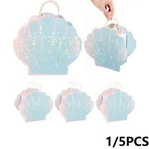 Mermaid Theme Party Gift Bags, Ocean Theme Party Supplies, Summer Beach Picnic Celebration, Blue Candy Bags, Birthday Decorations