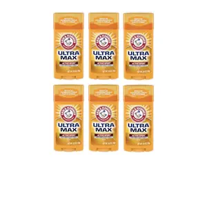 Arm & Hammer Ultramax Active Sport Antiperspirant Deodorant Solid, 2.6oz - Pack of 6 for Men Body Care Comfort