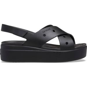 Crocs Women's Brooklyn 4U Cross Strap Sandals, Accessorize with Jibbitz Shoes Charms