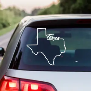 Texas State Permanent Vinyl Decal