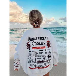 Pearl Gingerbread Recipe Christmas Embroider Sweatshirt christmas sweatshirt