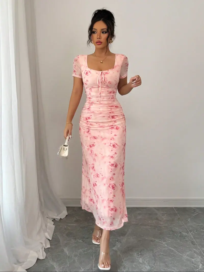 green emerald velvet dress Elegant High Neck Dusty Rose Long Bridesmaid Dress  FancyVestido