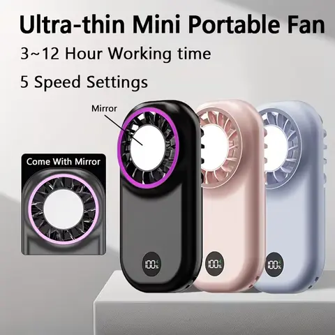 W&O Fan Portable Handheld High Speed Fan for Summer Travel Vacation Essentials& Outdoor Activities
