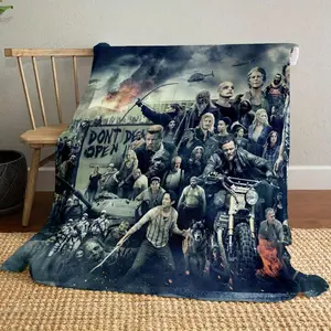 The Walking Dead-Inspired Soft Flannel Throw Blanket - Perfect for Office, Birthday & Holiday Gifts