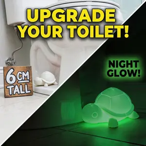Luminous toilet bolt cover, cute animal shaped toilet bolt cover, easy to install bathroom accessories, luminous turtle toilet bolt cover decoration, fun and cute bathroom toilet bolt cover