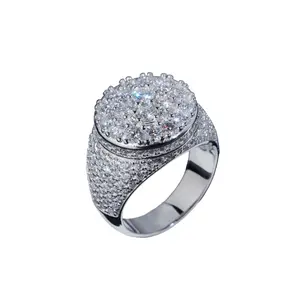 Imperial Crown VVS Moissanite Ring in Solid 925 Sterling Silver — D Color VVS1 Clarity Excellent Cut Excellent Symmetry Certified Moissanite