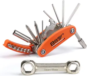 16-in-1 Multitool Wrench Set for Bikes – 10-in-1 Bone Wrench Bicycle Tool Kit for Emergency Repairs, Maintenance & On-the-Road Fixes (Must-Have for Cyclists)