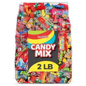 Candylish Candy Mix Variety Pack Bulk Assorted Individually Wrapped Big Bag of Candy for Piñata Stuffers, Goodie Bags, Birthday Parties, Kids’ Treats & Party Favors 2 lbs
