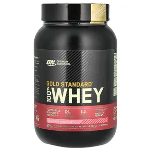Optimum Nutrition Gold Standard® 100% Whey, Delicious Strawberry, 2 lb (907 g) Optimum Nutrition Gold Standard® 100% Whey, Delicious Strawberry, 2 lb (907 g)