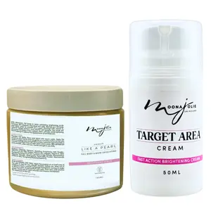 Jolie's Brightening Full Body, Face & Bikini scrub Kit (Brown, Unisex) - Body Care Cosmetics Cream Acne