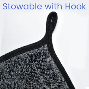 1 Count Shiny Wipes Shower Cleaning Cloths, Gray Streak Free Microfiber Bath Shower Towel, Super Absorbent Reusable Cleaning Cloths for Car and Home