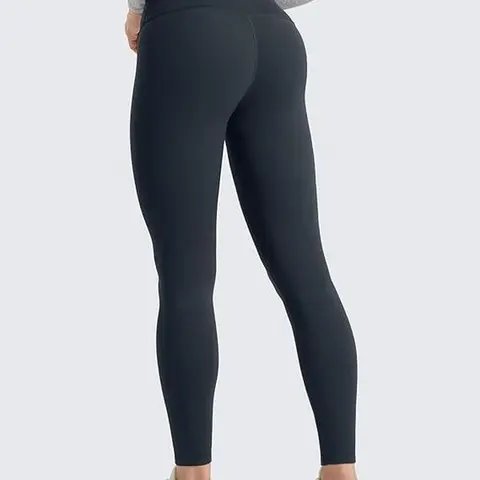 CRZ YOGA Womens Fleece Lined Leggings 25''/ 28''- Matte Winter Warm Thermal High Waisted Pants Casual Lounge Yoga Workout