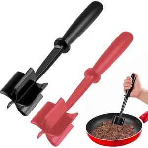Ground Beef Chopper Tool, Meat Masher Ground Beef Heat Resistant Meat Spatula Chopper Hamburger Meat Chopper,