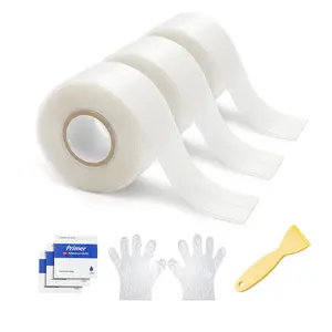 Clear Caulk Tape  Self Adhesive, Peel and Stick Transparent Caulking Strip for Bathtub Kitchen Sink and Shower , Flexible PVC Seal Tape for Bathroom and Toilet (3 Rolls)