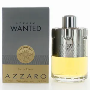 Azzaro Wanted Men's 3.4 oz EDT Spray - Amber, Ginger, Lavender, Lemon Scented Fragrance for Men