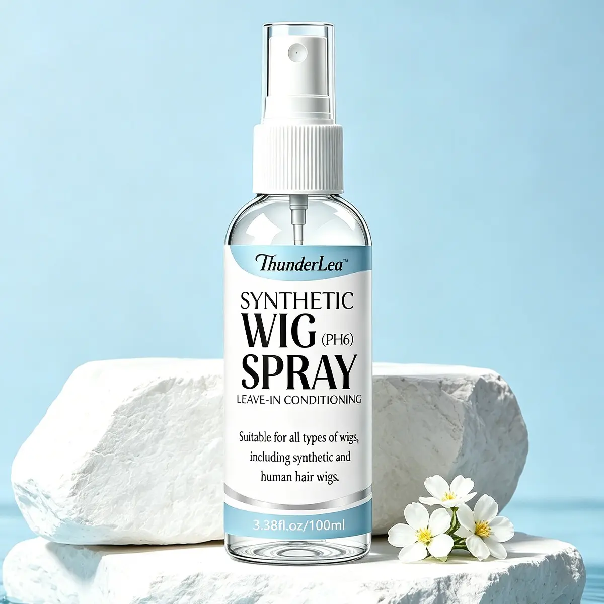 Wig Leave-in Spray, Coconut Oil Hair Care Spray, Detangle Haircare Spray, Hydrating Haircare Liquid, Lightweight, Non Greasy Haircare, Easy To Comb, Hydrating and Extends Wig Lifespan, Soft, Scented Hair Care Product, Natural Haircare Formula