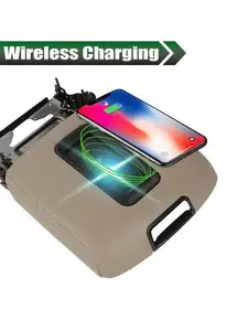 Center Console Armrest Lid W/wireless Charger Fit For 15-20 Tahoe Yukon Suburban