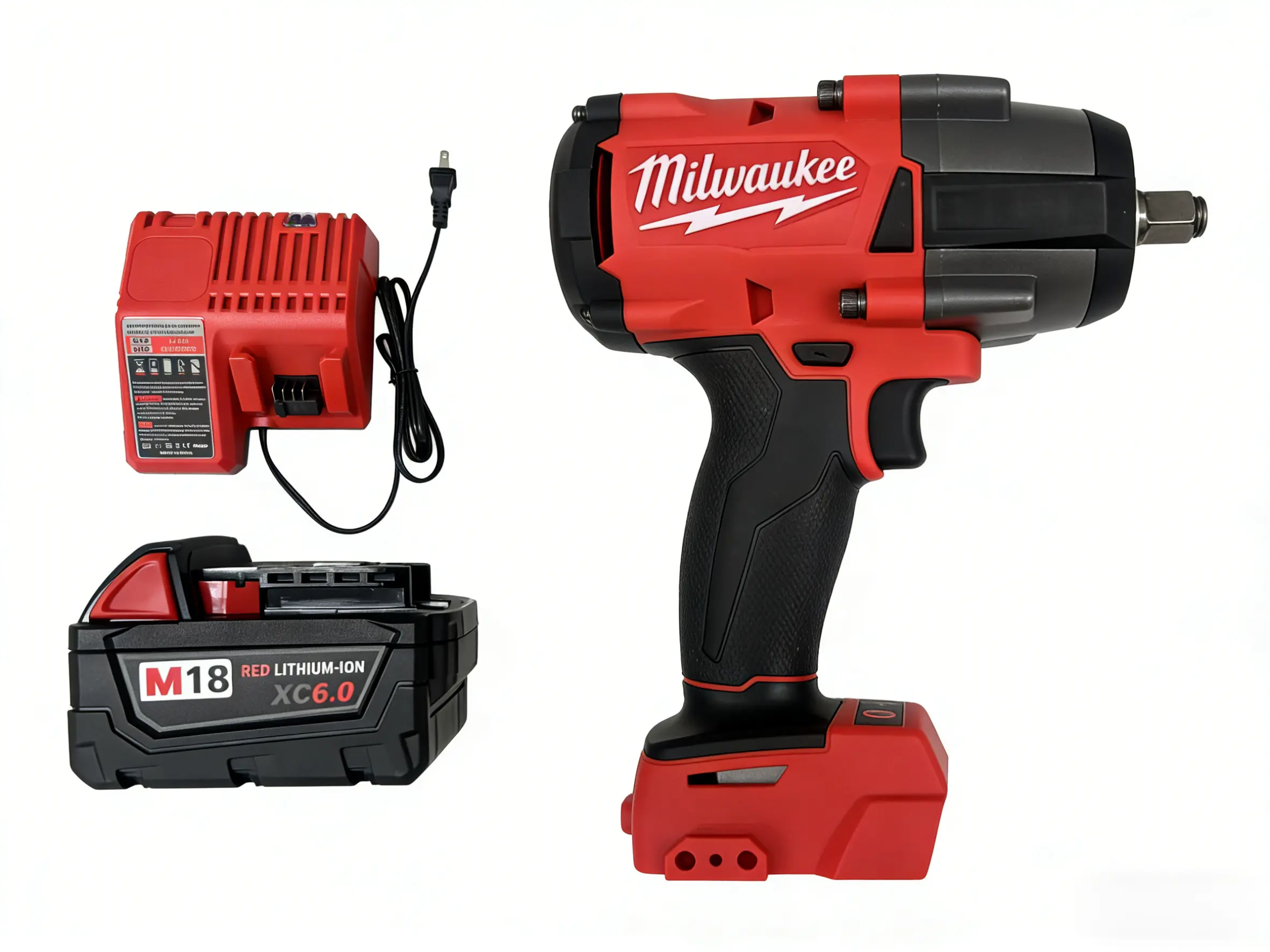 Milwaukee M18 FMTIWF12 18V Cordless Impact Wrench, 1000Nm 1/2-Inch Brushless High Torque Electric Power Tool for Heavy Duty Car Repair, Construction & Professional Mechanical Work