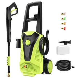 Electric Pressure Washer, 5000PSI Max 3.2 GPM Power Washer with Electric Pressure Washer - 4200 Max PSI, 2.5 GPM Power Washer with 4 Quick-Co20FT Hose, 35FT Power Cord, 4 Nozzles, Foam Cannon & Spray Gun, High Pressure Washer for Car, Patio, , Portable