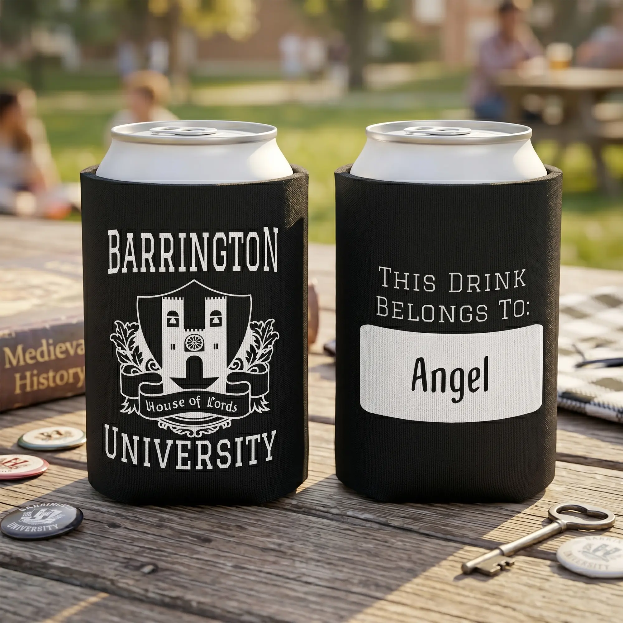 Barrington University Can Cooler, The LORDS Series Can Holder, Shantal Tessier Merch, Bookish Gift