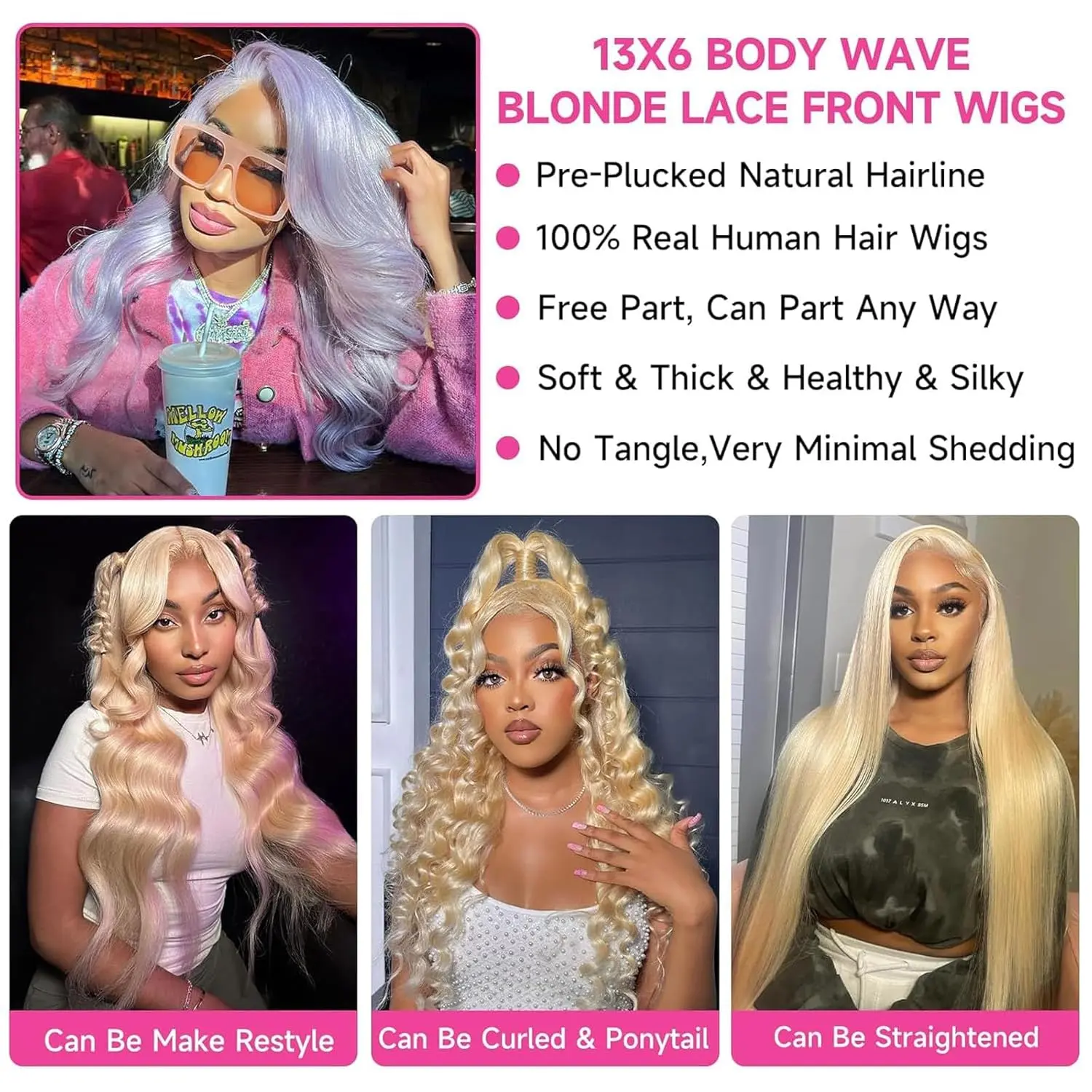 613 13x6 Lace Front Wig Human Hair Glueless 200 Density 