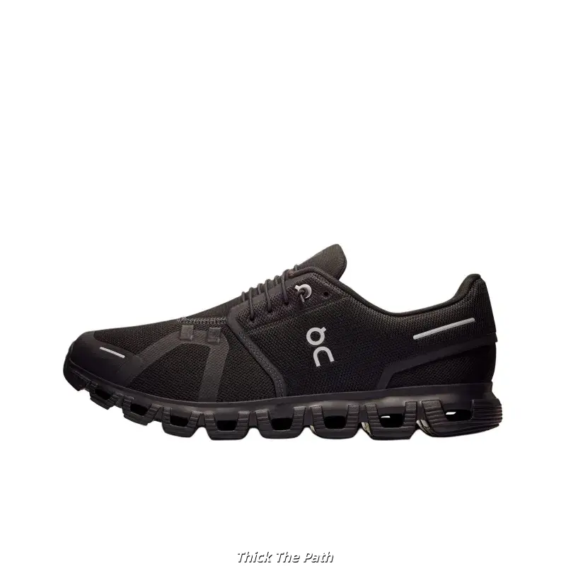 Brand New Sealed Package Unisex All Black Spliced Breathable Mesh Athletic Shoes - Segmented Hollow Wave Cushion Sole, Non-Slip, for Running, Gym, Daily Wear (Original Shoe Box Included)