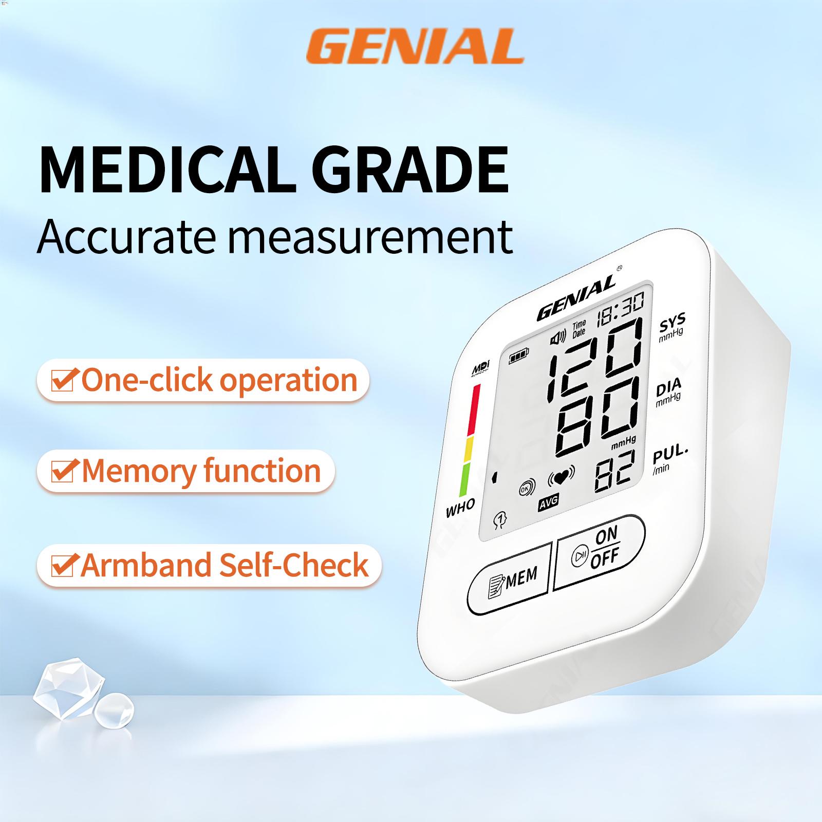 Easy-to-Use Arm Blood Pressure Monitor Large Backlit LCD Adjustable Cuff Fast Reading Voice Announcement 2×99 Memory MDlTechnology-30% faster and moreconformtable Suitable for Home and Travel gift for parents andthe elderly one-touch operation Easy-to-Use Arm Blood Pressure Monitor Large Backlit LCD Adjustable Cuff Fast Reading Voice Announcement 2×99 Memory MDlTechnology-30% faster and moreconformtable Suitable for Home and Travel gift for parents andthe elderly one-touch operation