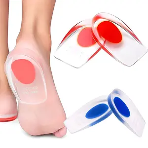 Gel Heel Cups for Footwear - 2-Pack Insoles for Men & Women, Achilles Tendonitis, Plantar Fasciitis, Heel Pain Relief, Arch Support