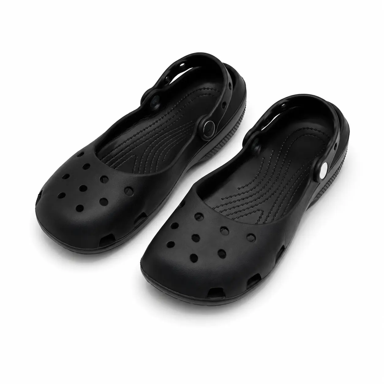 Women's Mary Jane Clogs - Casual EVA Platform Hole Shoes with Arch Support, Soft Cushioned Comfort, Adjustable Heel Strap Design for Summer Outdoor, Trendy Season Footwear, Casual Clogs, Slip On Sandals, Women Footwear, EVA Material, Daily Beach Shoes