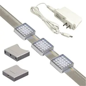 Jesco Lighting  3-Light Orionis 3ft Square LED Track Kit, Silver