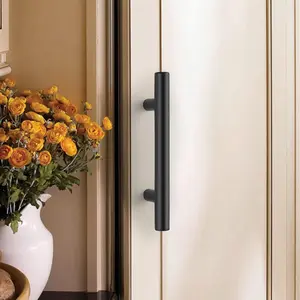 5 Inch Cabinet Door Levers, Stainless Steel Kitchen Drawer Pull, Cabinet Handle, Door Hardware for Home, Kitchen, Office