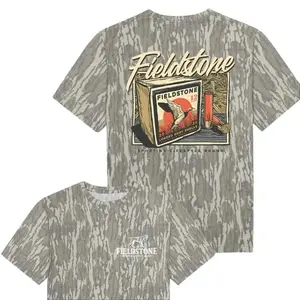 Fieldstone | Ammo Box | Hunting Camo Shirt - Mossy Oak Washed Bottomland Mallard Tee, Hunting Shirt, Gift for Dad, Gift For him, Hunting Season Shirt