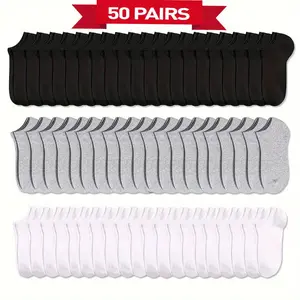 40/50 Pairs of Durable Thin Socks, Soft and Breathable, Suitable for Outdoor Camping and Play, Can Be Used As Christmas Gifts