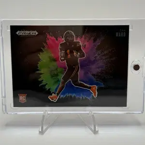 2025 Prizm Draft Picks Cam Ward Black Color Blast SSP Case Hit