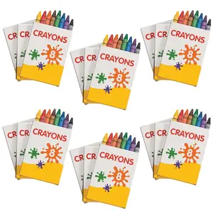 3 1/2" Bulk 48 Boxes of Classic Crayons - 8 Colors per Box