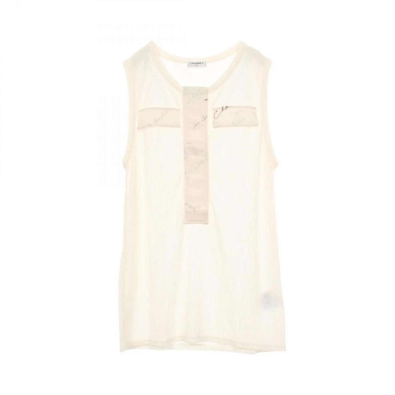 Pre-owned CHANEL Other Small Leather Goods Summer Knit Tank Top