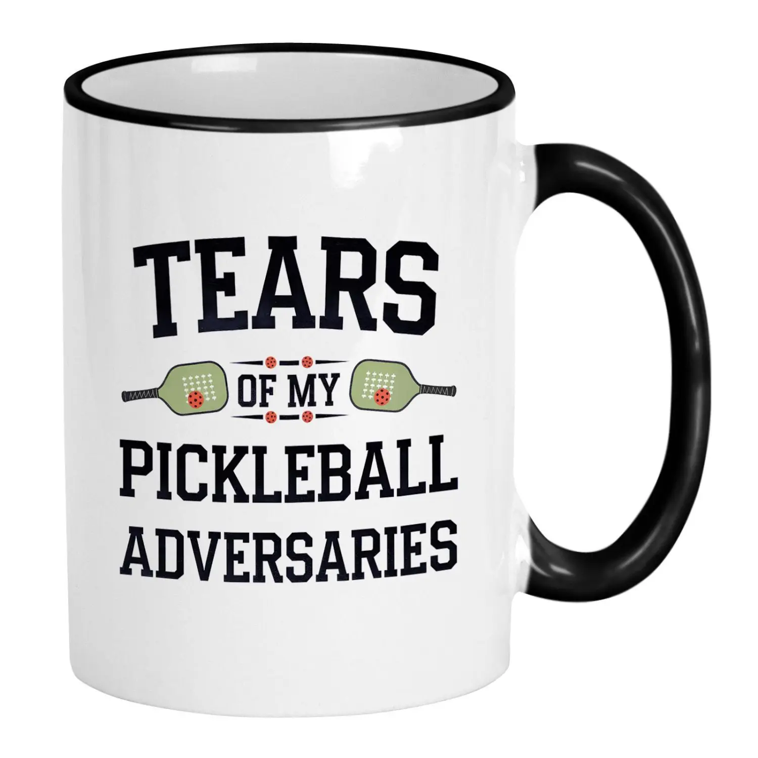 Pickleball Gifts - Funny Pickleball Mug for Lovers, Tears of My Pickleball Adversaries Cup, Unique Gift for Players & Enthusiasts.