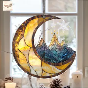 Night Court Acrylic Window Hanging, Starlight Suncatcher Ornament, Acotar Gift, Fantasy Book Reader Gift, Bookish Home Decor