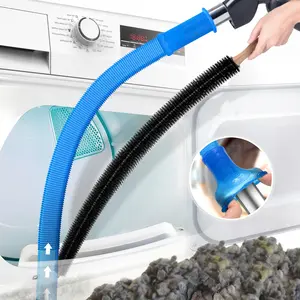 2 Pieces Dryer Vent Cleaner Kit Compatible with All Vacuum Cleaner, Dryer Lint Brush and Vacuum Hose Attachment with Stretch Universal Connector, Quickly Lint RemoverEverlanelnspired17